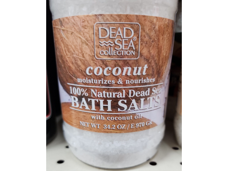 Dead Sea Collection Moisturizes & Nourishing Bath Salts, Coconut Oil, 34.2 oz/970 g