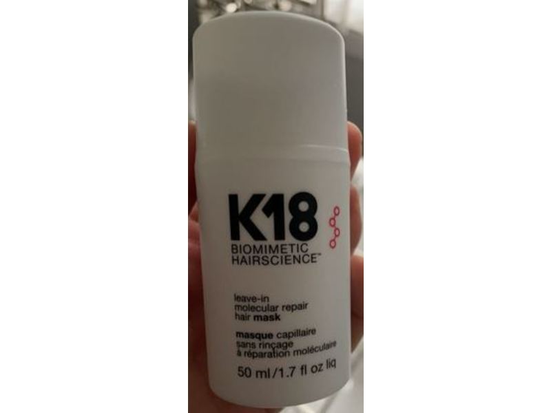 K18 Biomimetic Hairscience Leave-In Molecular Repair Hair Mask, 1.7 fl oz (50 mL)