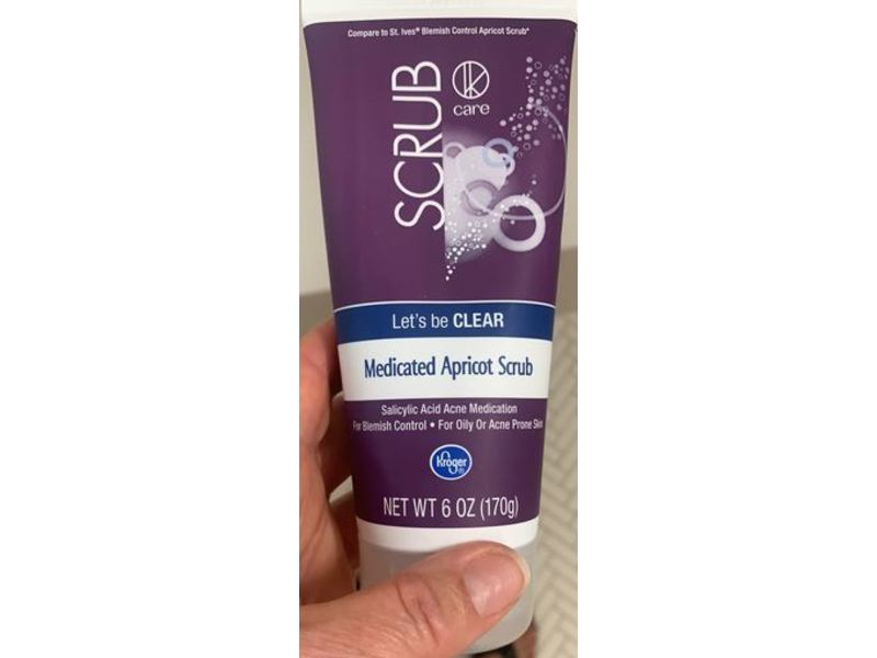 Kroger Medicated Apricot Scrub, 6 oz/170 g