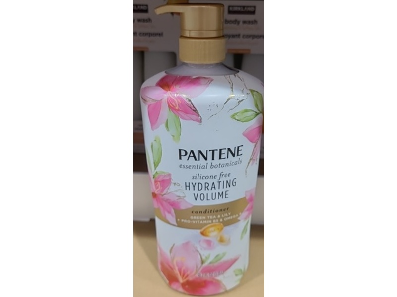 Pantene Hydrating Volume Conditioner, Green Tea & Lily, 38.2 fl oz/1.13 L