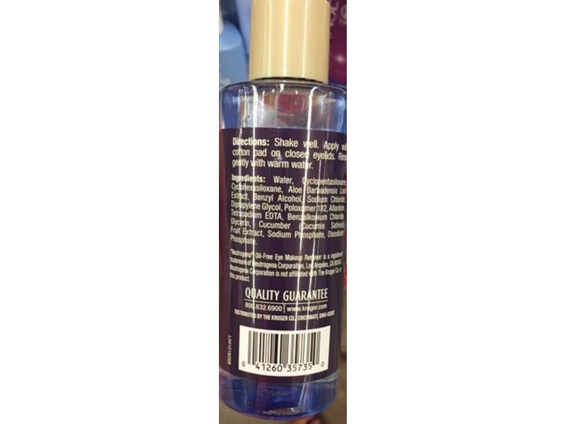 Kroger Eye Makeup Remover, 5.5 fl oz/162 mL