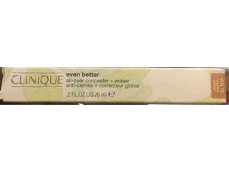 Clinique Even Better All-Over Concealer + Eraser Anti-Cernes + Correcteur Global, WN 76 Toasted wheat, 0.2 fl oz/6 mL