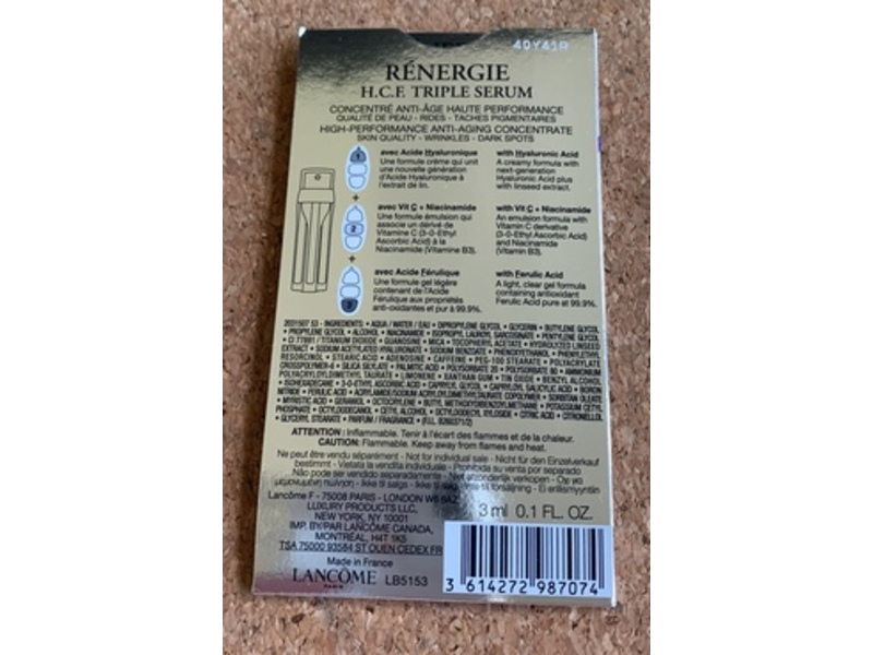 Lancome Paris Renergie H.C.F. Triple Serum, 0.1 fl oz/3 mL