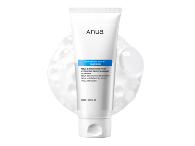 Anua Hydrating Gentle Foaming Cleanser, Hyaluronic Acid 8 + Panthenol, 5.07 fl oz/150 mL