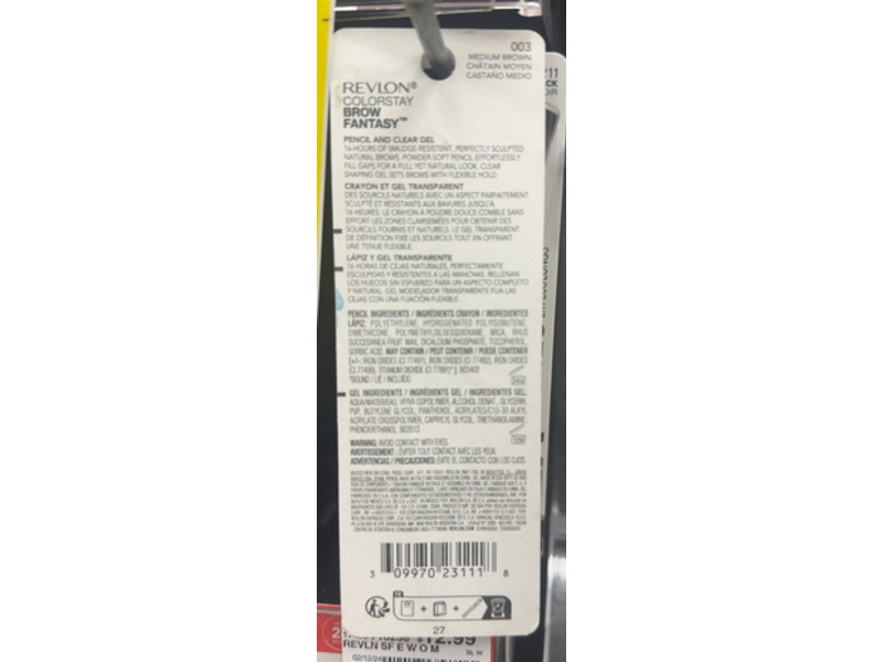 Revlon Colorstay Brow Fantasy Soft Powder Pencil + Gel, 003 Medium Brown