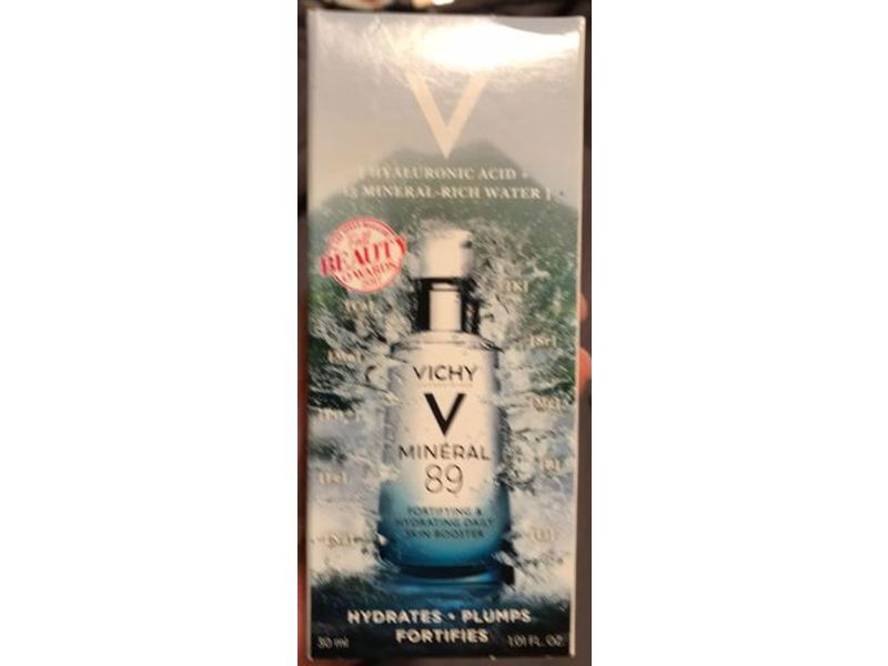 Vichy Laboratories Mineral 89 Fortifying & Hydrating Daily Skin Booster, 1.01 fl oz/30 mL