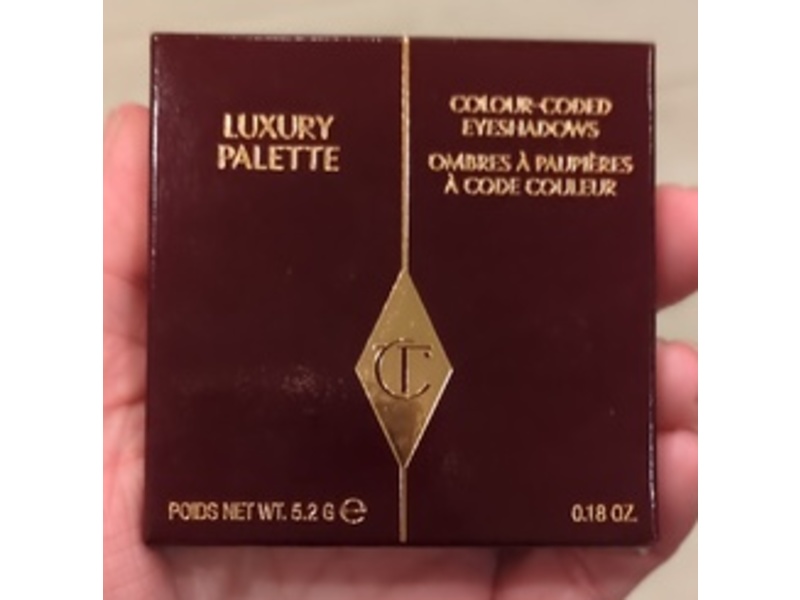 Charlotte Tilbury Color-Coded Eyeshadow Luxury Palette, The Golden Goddess, 0.18 oz/5.2 g