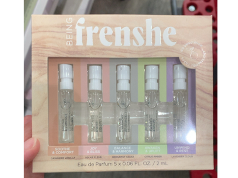 Being Frenshe Eau De Parfum Set, Soothe & Comfort, Joy & Bliss, Balance & Harmony, Awaken & Uplift, Unwind & Rest, 0.06 fl oz/2 mL