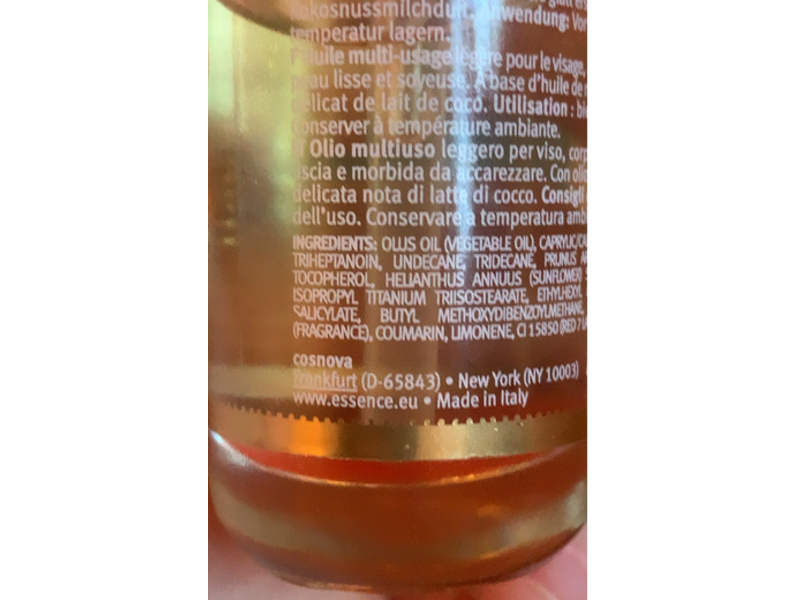 Essence Multi Purpose Oil, Vintage Beach, 1.01 fl oz/30 mL