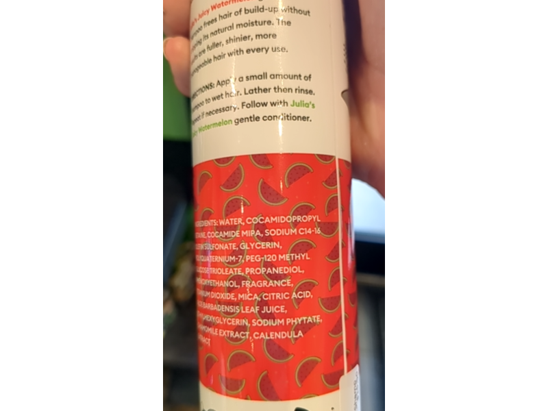 Sharkey's Kids Gentle Shampoo, Juicy Watermelon, 10 fl oz/295 mL