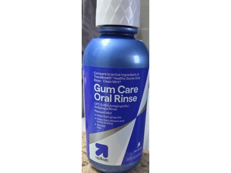 Up & Up Gum Care Oral Rinse, Pleasant Mint, 16 fl oz/473 mL