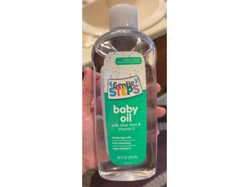 Gentle Steps Baby Oil, Aloe Vera & Vitamin E, 20 fl oz/591 mL