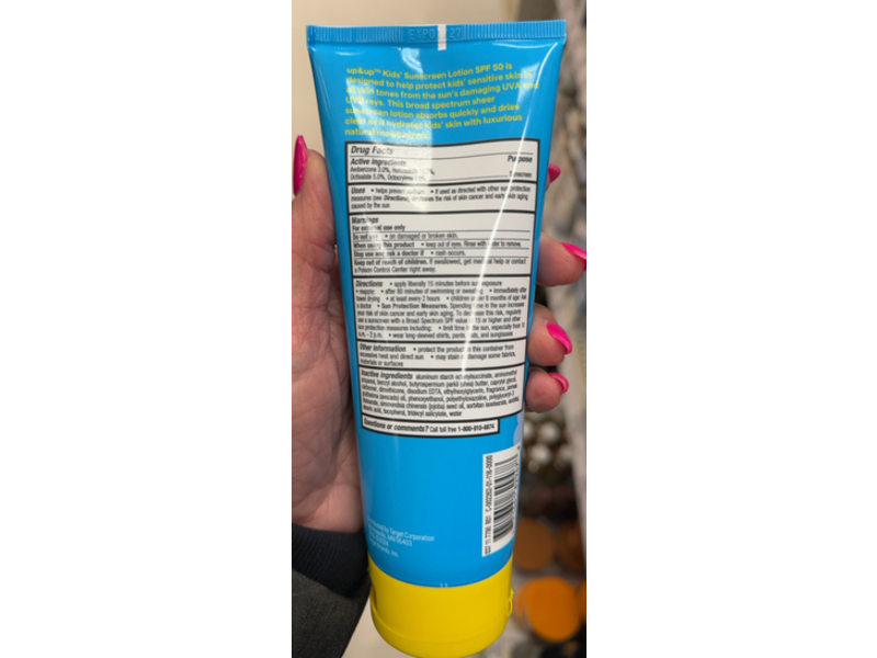 Up & Up Kids Sunscreen Lotion, SPF 50, 8 fl oz/237 mL