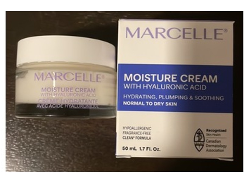 Marcelle Moisture Cream with Hyaluronic Acid, 1,7 fl oz/50 mL