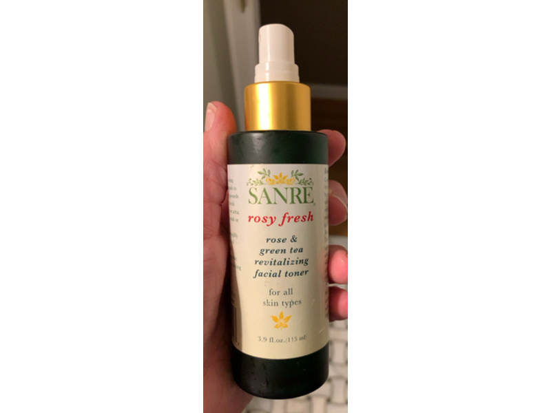 Sanre Rose & Green Tea Revitalizing Facial Toner, Rosy Fresh, 3.9 fl oz/115 mL