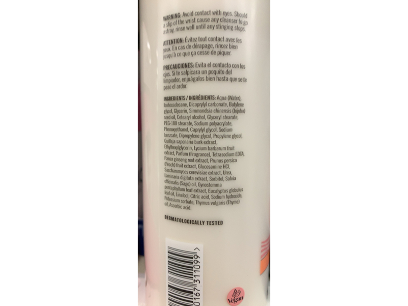 Soap & Glory Peaches & Clean Deep Cleansing Milk, Peach Extract & Jojoba Seed Oil, 11.8 fl oz/350 mL