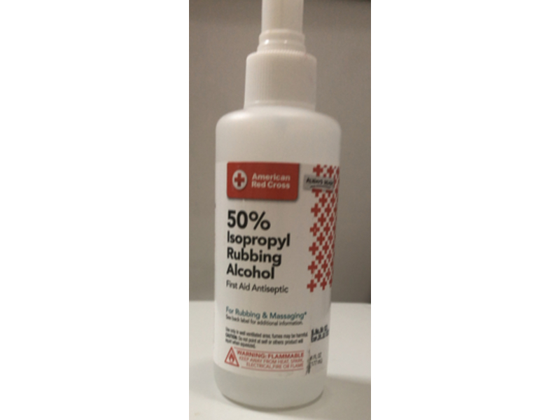 American Red Cross First Aid Antiseptic Isopropyl Rubbing Alcohol, 6 fl oz/177 mL