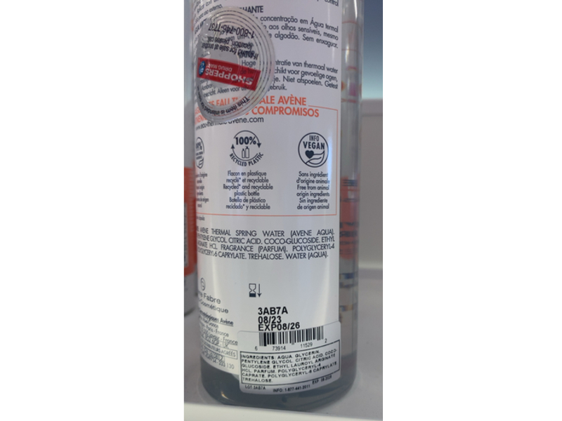 Avene Makeup Removing Micellar Water, 13.5 fl oz /400 mL