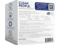 Clean People. Ultra Concentrated Laundry Detergent Sheets, Fragrance Free, 192 Loads - thumbnail 4