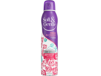 Soft & Gentle Anti Perspirant Deodorant, Fresh Blossom, 250 mL