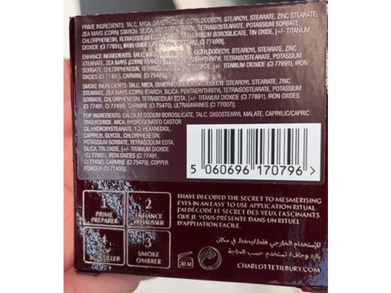 Charlotte Tilbury Luxury Palette Eye Shadow, Walk Of No Shame, 0.18 oz/5.2 g