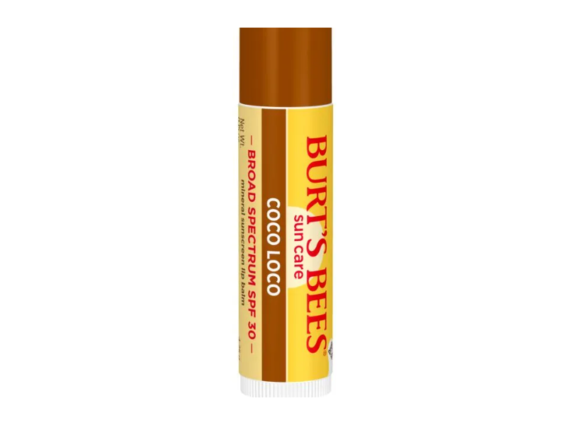 Burt's Bees Mineral Sunscreen Lip Balm, Coco Loco SPF 30, 0.15 oz/4.25 g