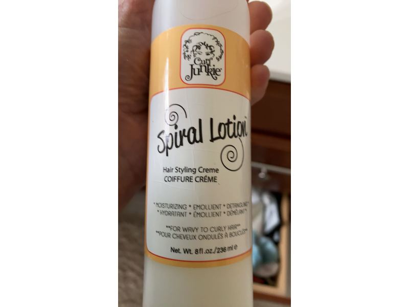 Curl Junkie Spiral Lotion Hair Styling Creme, 8 fl oz/236 mL