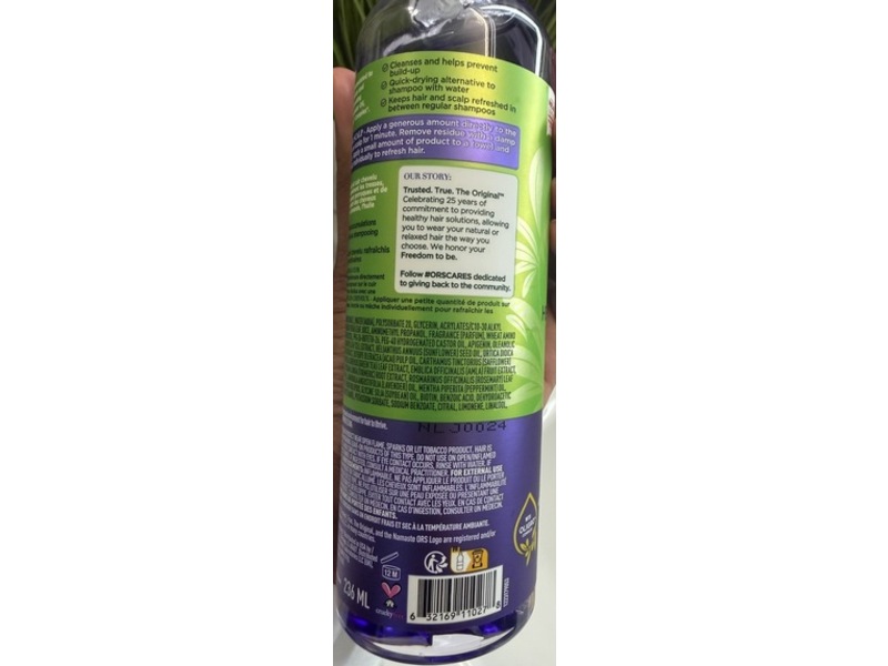 ORS Olive Oil Braidzone Herbal Cleanse Dry Shampoo, Lavender & Acai Oil, 8 fl oz/236 mL