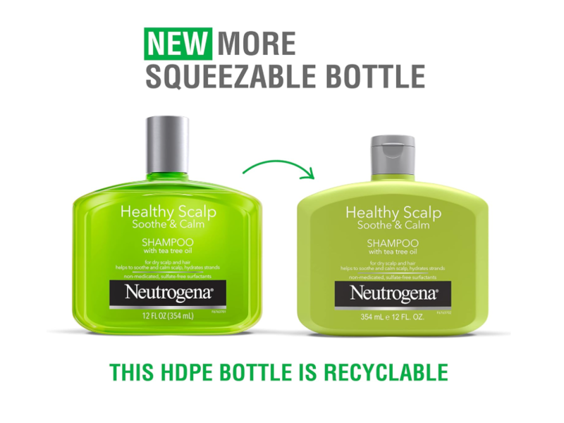 Neutrogena Healthy Scalp Soothe & Calm Shampoo, Tea Tree Oil, 12 fl oz/354 mL