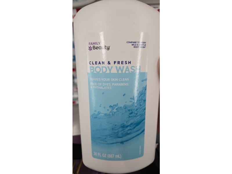 Family Beauty Clean & Fresh Body Wash, 30 fl oz/887 mL