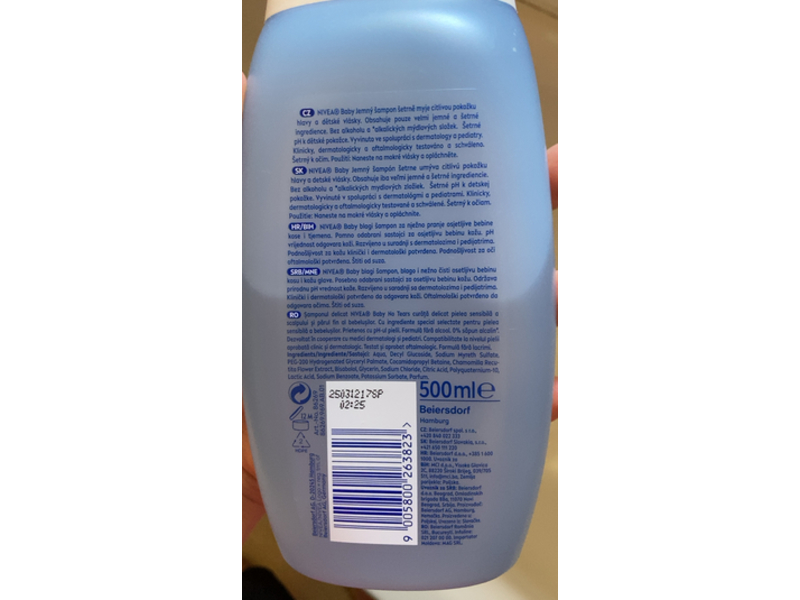 Nivea Baby No Tears Shampoo, 500 mL