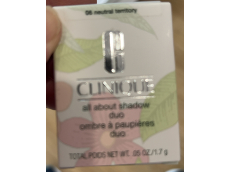Clinique All About Shadow Duo Eye Shadow, 06 Neutral Territory, 0.05 oz/1.7 g