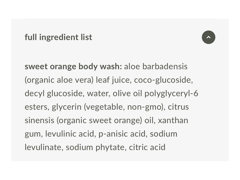 Pure Haven Body Wash, Aloe Sweet Orange, 8 oz/227 g