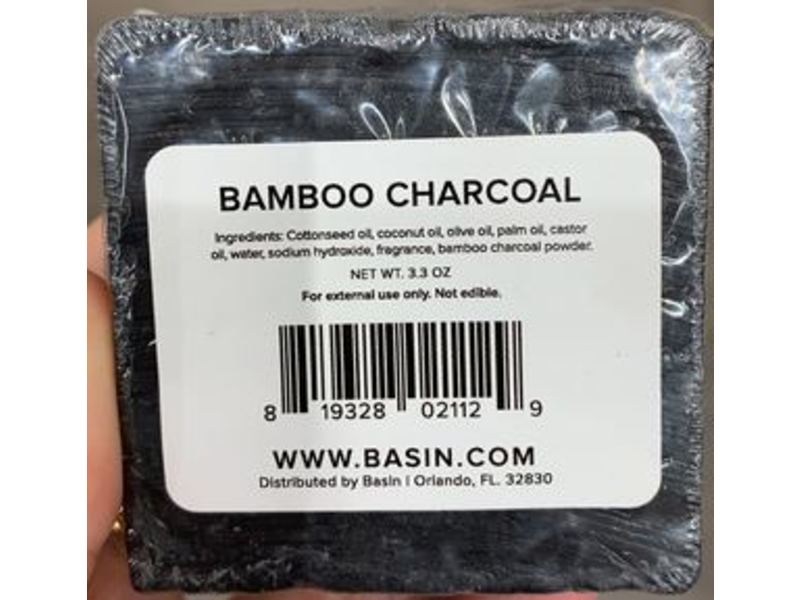 Basin Bamboo Charcoal Soap, 3.3 oz