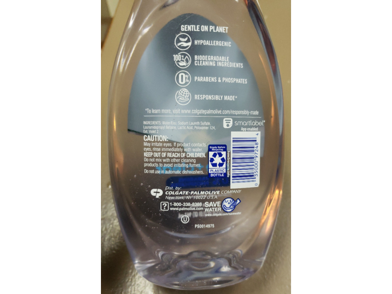 Palmolive Ultra Pure + Clear Dish Liquid, Unscented, 32.5 fl oz / 961 mL