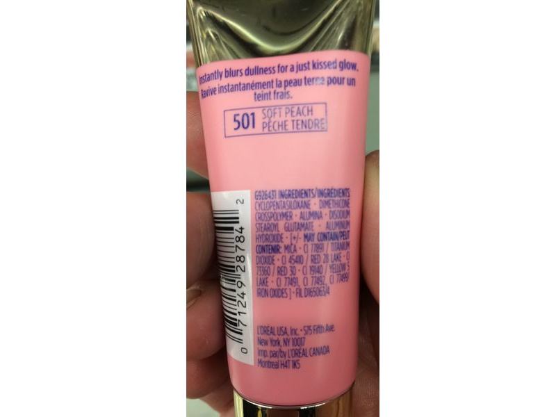L'Oreal Paris Visible Lift Blur Blush, 501 Soft Peach, 0.6 fl oz/20 mL
