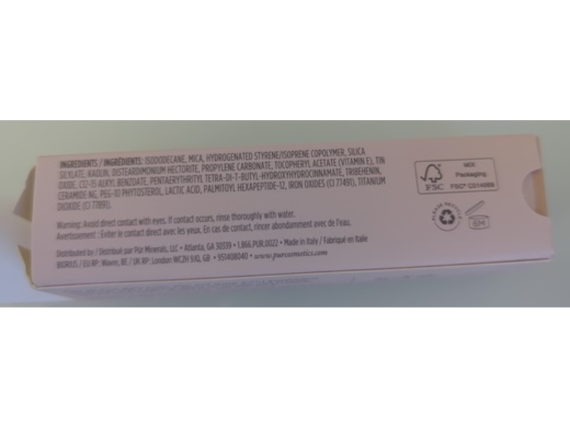 PÜR On Point Tint Creamy Peptides Eyeshadow & Primer, Cashmere, 0.10 fl oz/3 mL