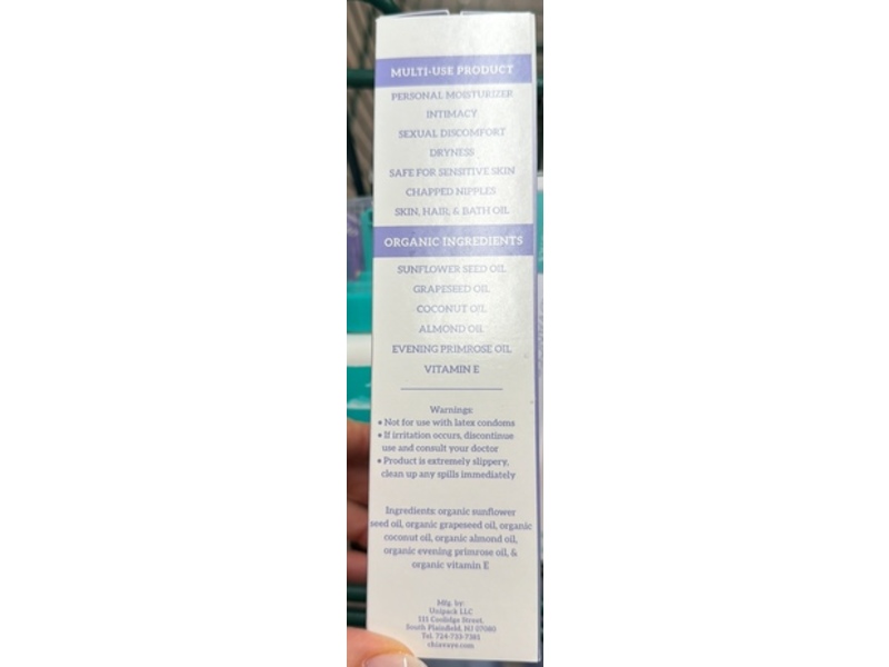 Chiavaye Personal Moisturizer, 3.3 fl oz/100 mL