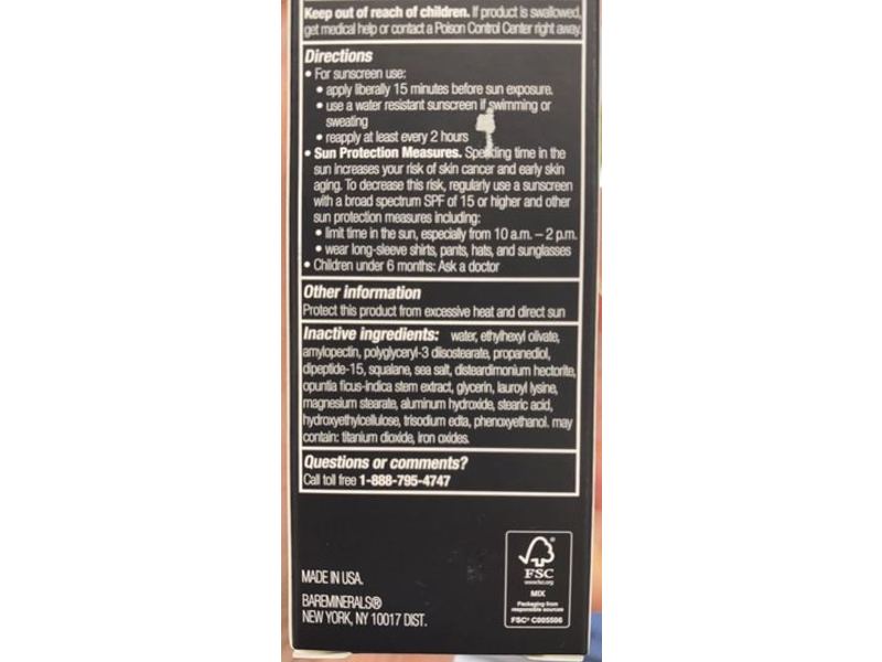 bareMinerals Original Liquid Mineral Foundation, Fair 01, SPF 20, 1 fl oz/30 mL