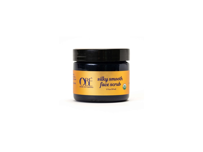 Organic Body Essentials Silky Smooth Face Scrub, 2 fl oz/59 mL