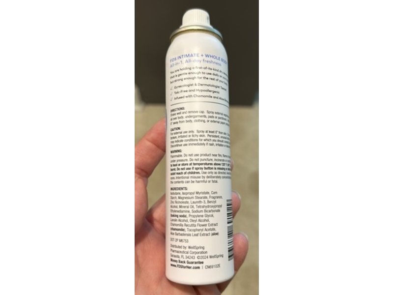 Fds Intimate Whole Body Deodorant Spray, Tropical Cooconut, 2 oz/56 g