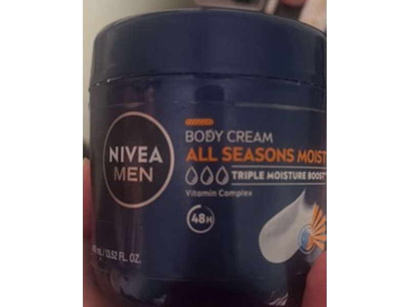 Nivea Men All Seasons Moisture Body Cream, Vitamin Complex, 13.52 fl oz/400 mL
