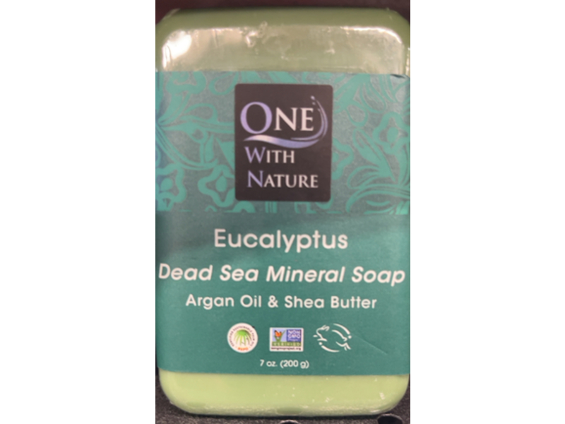 One With Nature Dead Sea Minerals Bar Soap, Eucalyptus, 7 oz/200 g