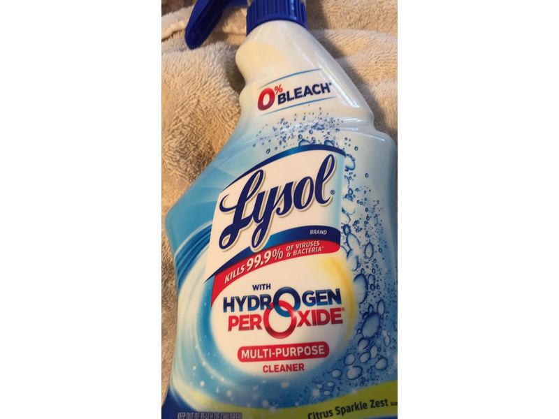 Lysol Multi-Purpose Cleaner with Hydrogen Peroxide, Citrus Sparkle Zest, 22 fl oz/650 mL
