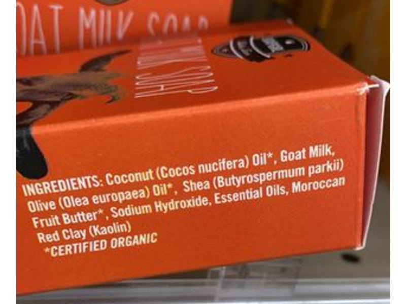 Soapgirl Goat Milk Soap, Blood Orange, 5 oz/141 g