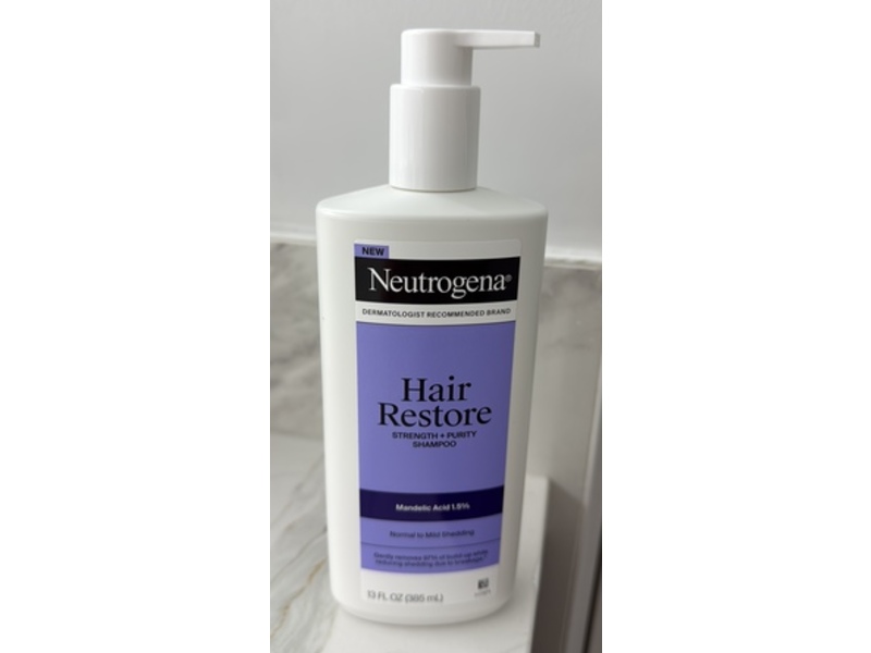 Neutrogena Hair Restore Strength + Purity Shampoo, 13 fl oz/385 mL