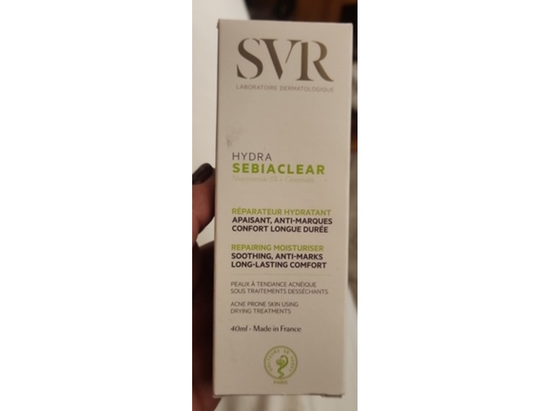 SVR Hydra Sebiaclear Moisturizing Face Cream, Niacinamide 5% & Ceramides, 1.4 fl oz/40 mL