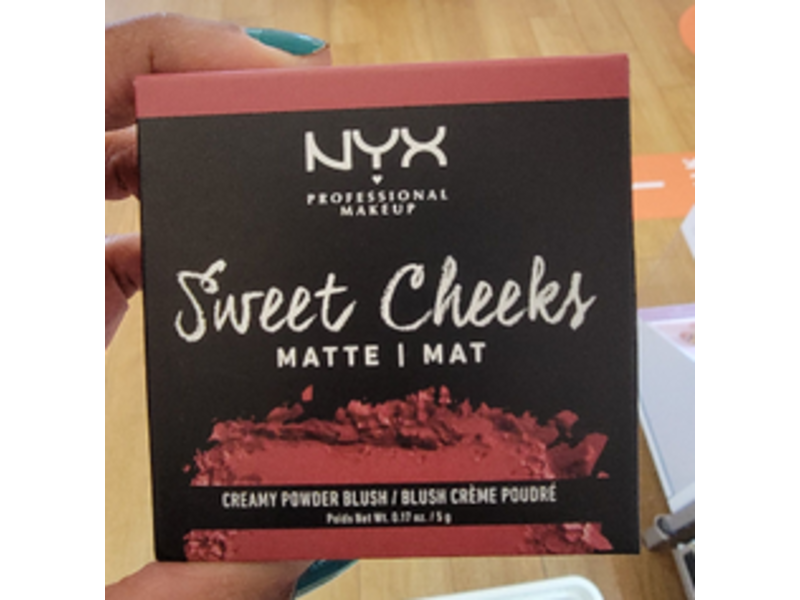 Nyx Professinal Makeup Sweet Cheeks Matte Creamy Powder Blush, Red Riot, 0.17 oz/5 g