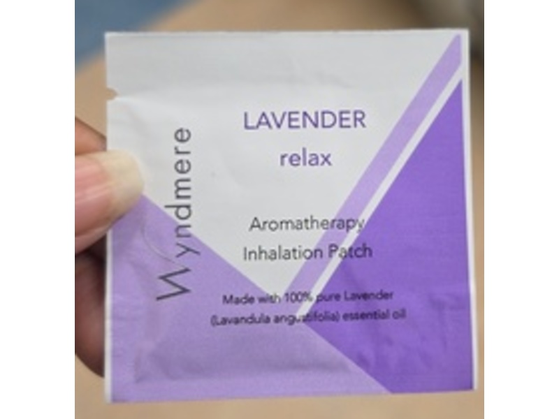 Wyndmere Aromatherapy Inhalation Patch, Lavender, 1 Count