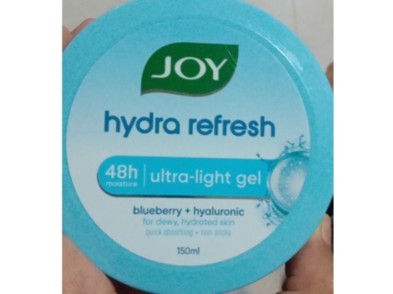 Joy Hydra Refresh Ultra Light Gel, Blueberry + Hyaluronic, 150 mL